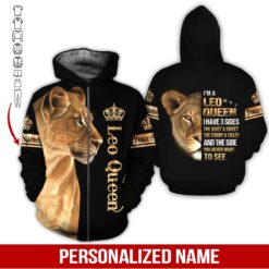 Custom Leo Queen 3D Hoodie - photo 6