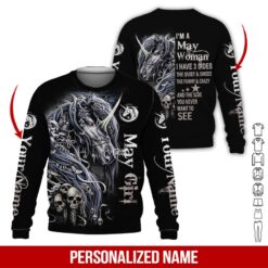 Custom May Girl 3D Hoodie - photo 4