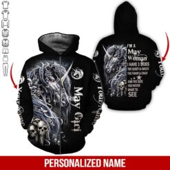 Custom May Girl 3D Hoodie - photo 6