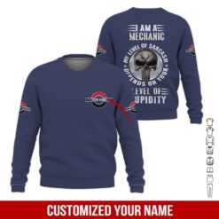Custom Mechanic Skull 3D Hoodie - photo 4
