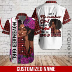 Custom November Girl 3D Hoodie - photo 3