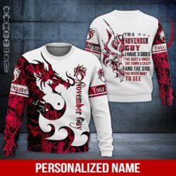 Custom November Guy 3D Hoodie - photo 4