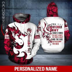 Custom November Guy 3D Hoodie - photo 5