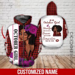 Custom October Girl 3D Hoodie - photo 6
