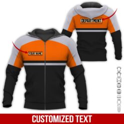 Custom Orange 3D Hoodie - photo 6