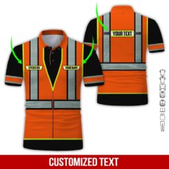 Custom Orange 3D Hoodie - photo 2
