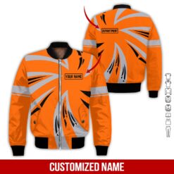 Custom Orange 3D Hoodie - photo 9