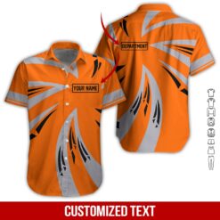 Custom Orange 3D Hoodie - photo 3