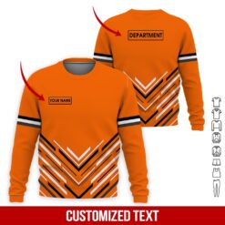 Custom Orange 3D Hoodie - photo 4
