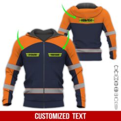 Custom Orange 3D Hoodie - photo 6
