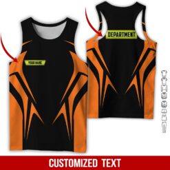 Custom Orange 3D Hoodie - photo 8