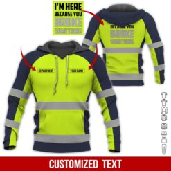 Custom Orange 3D Hoodie - photo 5