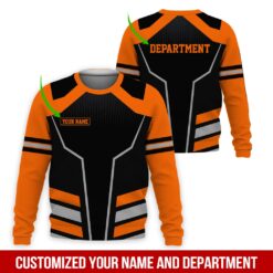 Custom Orange 3D Hoodie - photo 4