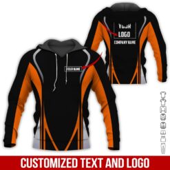 Custom Orange Heavy Equipment 3D Hoodie - photo 5