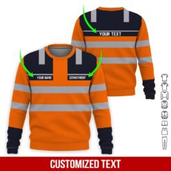 Custom Orange Heavy Equipment 3D Hoodie - photo 4