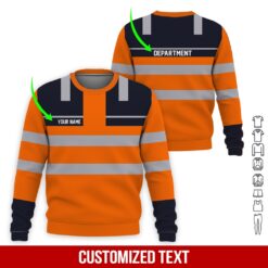 Custom Orange Heavy Equipment 3D Hoodie - photo 4