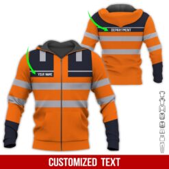 Custom Orange Heavy Equipment 3D Hoodie - photo 6