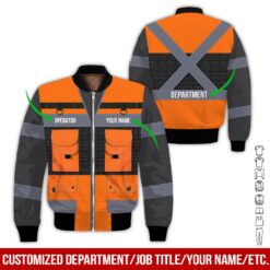 Custom Orange Workwear Style Hoodie - photo 9
