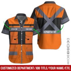 Custom Orange Workwear Style Hoodie - photo 3