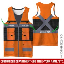 Custom Orange Workwear Style Hoodie - photo 8