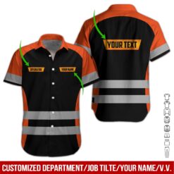 Custom Orange Workwear Style Hoodie - photo 3