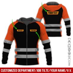 Custom Orange Workwear Style Hoodie - photo 6