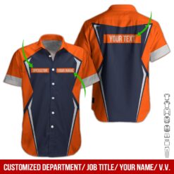 Custom Orange Workwear Style Hoodie - photo 3