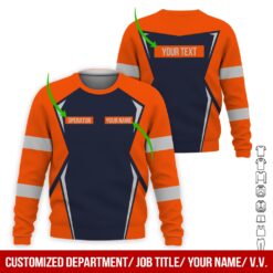 Custom Orange Workwear Style Hoodie - photo 4