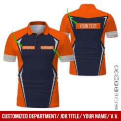 Custom Orange Workwear Style Hoodie - photo 2