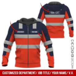 Custom Orange Workwear Style Hoodie - photo 6
