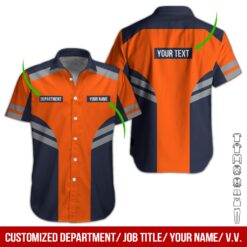 Custom Orange Workwear Style Hoodie - photo 3
