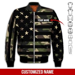 Custom Patriotic Camo 3D Hoodie - photo 9