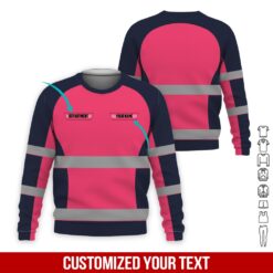Custom Pink 3D Hoodie - photo 4