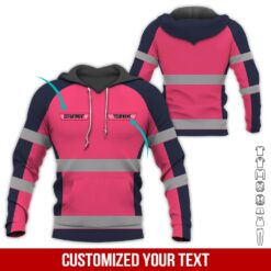 Custom Pink 3D Hoodie - photo 5