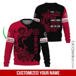 Custom Pisces Guy 3D Hoodie - photo 4
