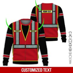 Custom Red 3D Hoodie - photo 4
