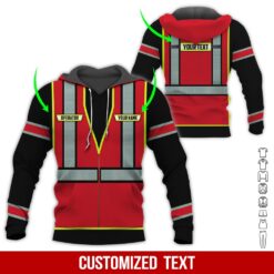Custom Red 3D Hoodie - photo 5