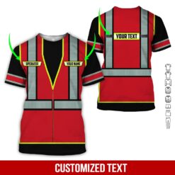Custom Red 3D Hoodie