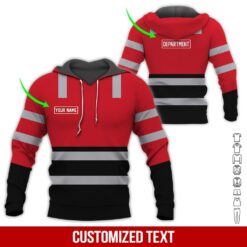 Custom Red 3D Hoodie - photo 5