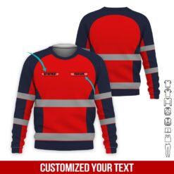 Custom Red 3D Hoodie - photo 4