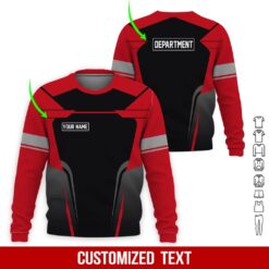 Custom Red Heavy Equipment 3D Hoodie - photo 4