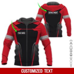 Custom Red Heavy Equipment 3D Hoodie - photo 6