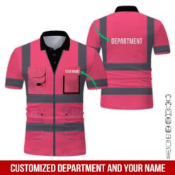 Custom Safety Vests Pink 3D Hoodie - photo 2