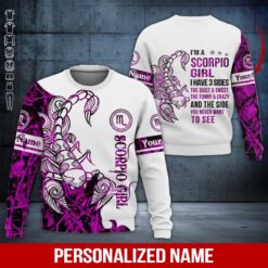 Custom Scorpio Girl 3D Hoodie - photo 4