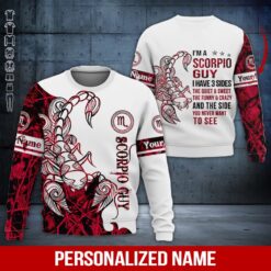 Personalized Scorpio Guy 3D All Over Printed Shirt - photo 4