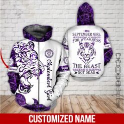 Custom September Girl 3D Hoodie - photo 6
