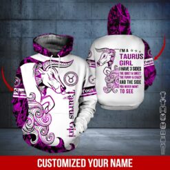 Custom Taurus Girl 3D Hoodie - photo 5