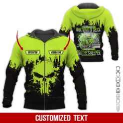Custom Truck Driver 3D Hoodie - photo 6