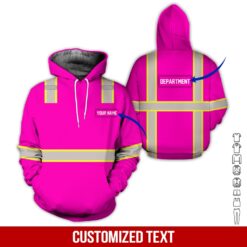 Custom Workwear Pink 3D Hoodie - photo 5