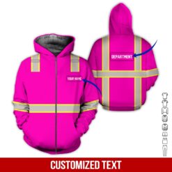 Custom Workwear Pink 3D Hoodie - photo 6